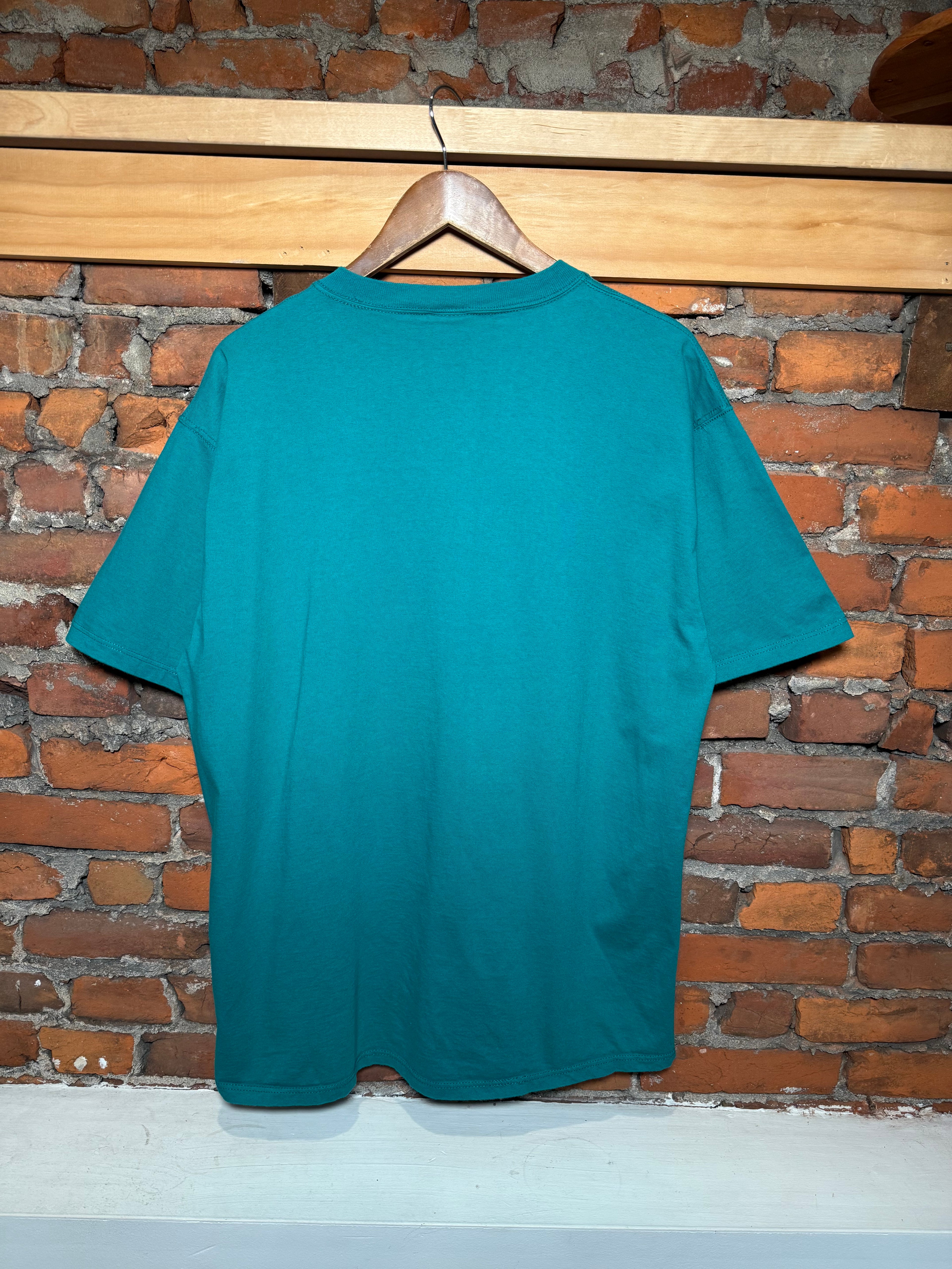 Vintage 90s Russell Athletic Teal Heavyweight Pocket Tee (XXL)