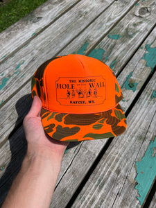 Vintage Hole in the Wall Bar Camo Trucker Hat