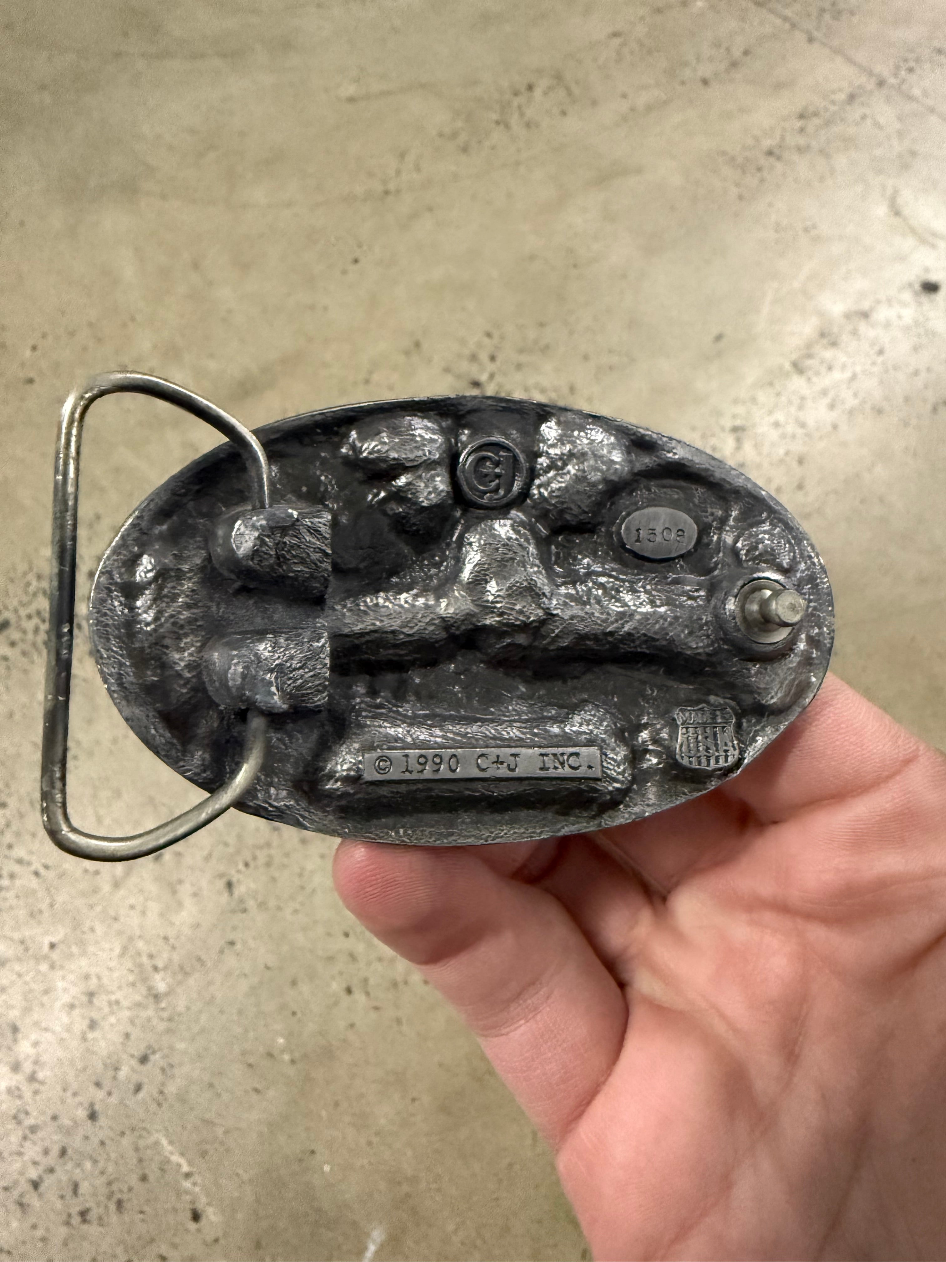 Vintage 1990 Corvette Belt Buckle