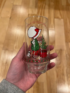 Lot of 2 Vintage 70s Coca Cola Christmas Glasses