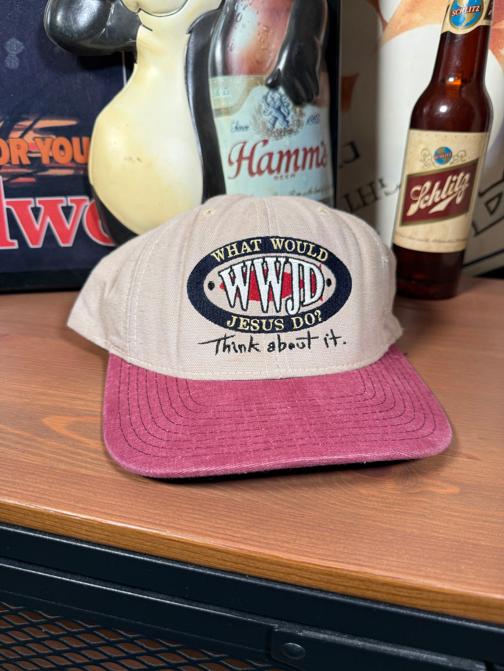 Vintage What Would Jesus Do? Snapback Hat