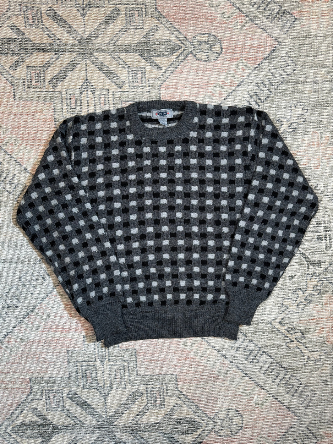 Vintage Hemingway Point Pattern Sweater (L)