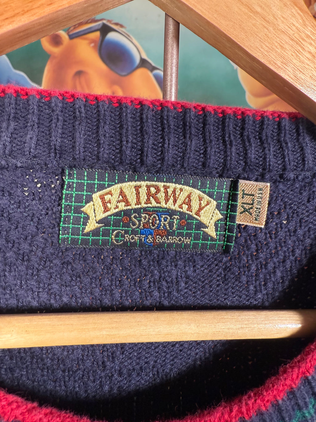 Vintage Fairway Sport Embroidered Golf Sweater (XL Tall)