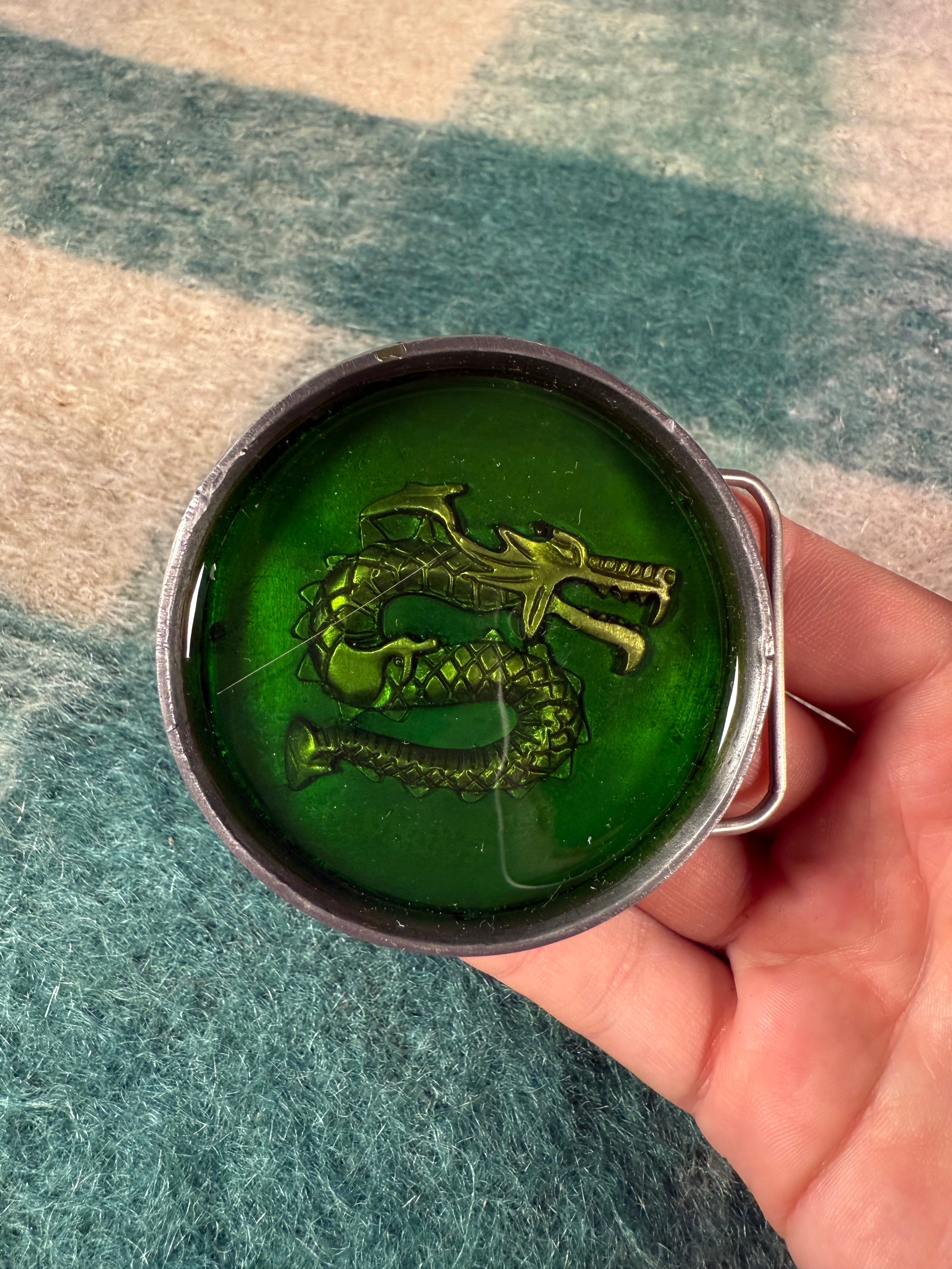 Vintage 2000s 3D Dragon Belt Buckle