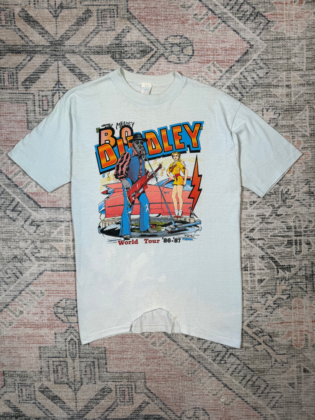 Vintage 1986-87 Bo Diddley Tour T-Shirt (M/L)