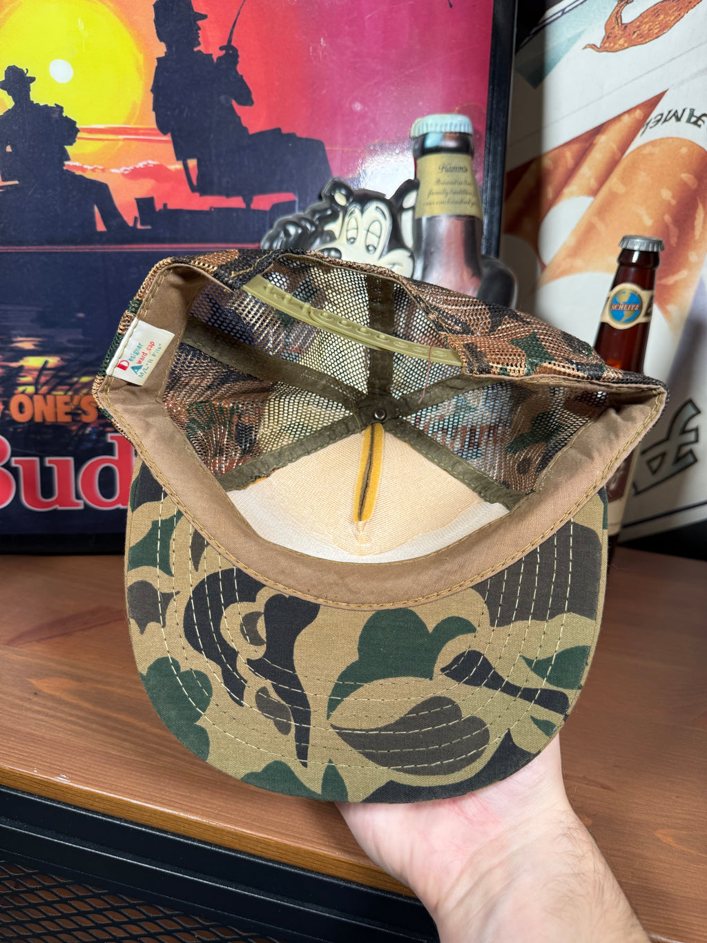 Vintage H&H Sporting Goods Goose Camo Trucker Hat