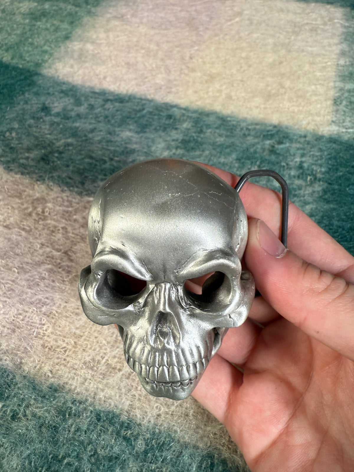 Vintage Skull 3D Belt Buckle