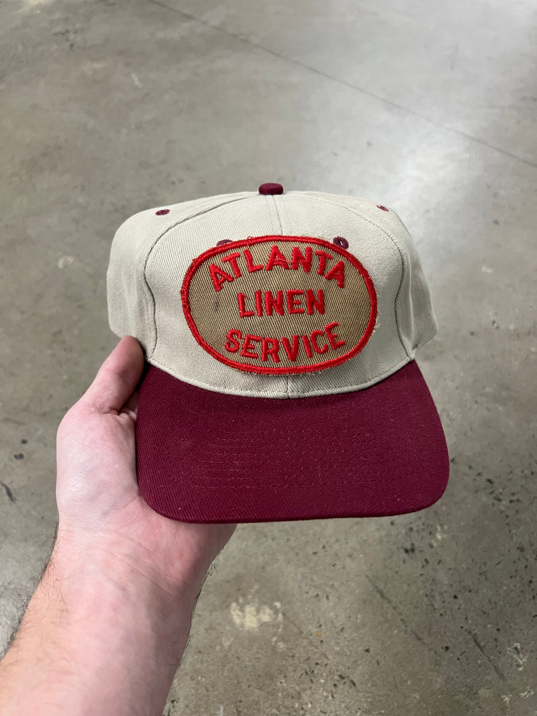 Vintage Atlanta Linen Service Strapback Hat