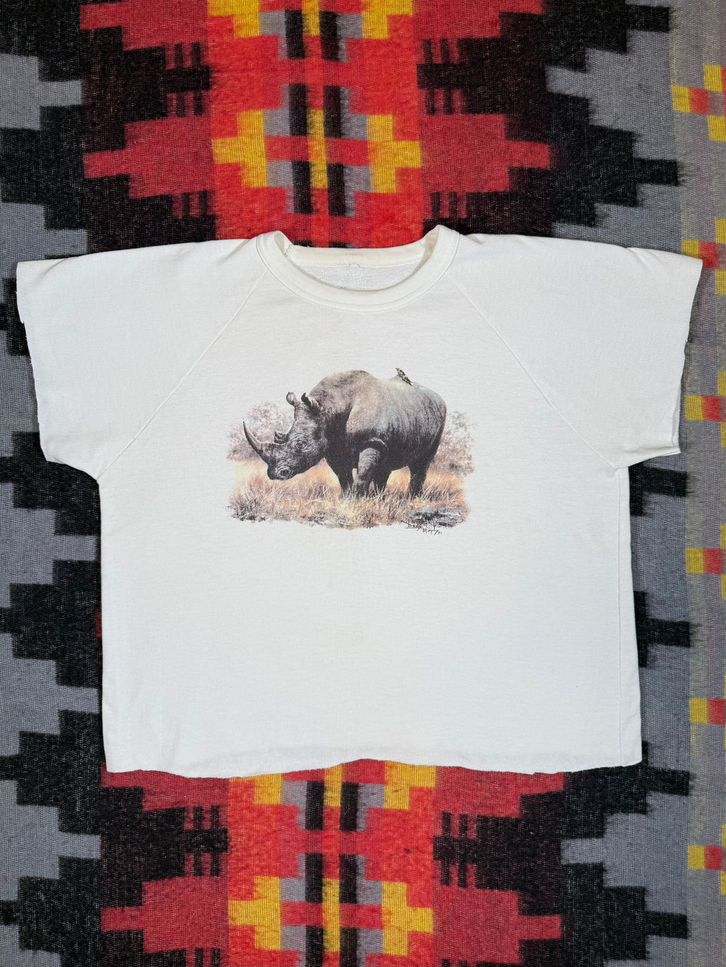 Vintage 80s Rhino Cutoff Sweatshirt (XL)