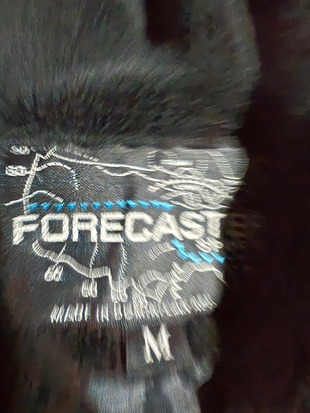 Vintage Forecaster Pattern Fleece Zip Up (L)