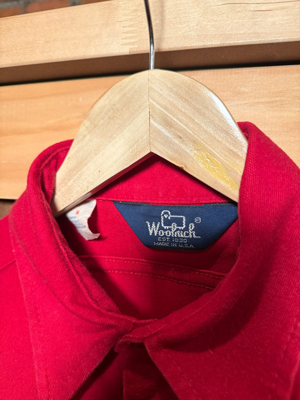 Vintage Woolrich Red Button Up Shirt (M)