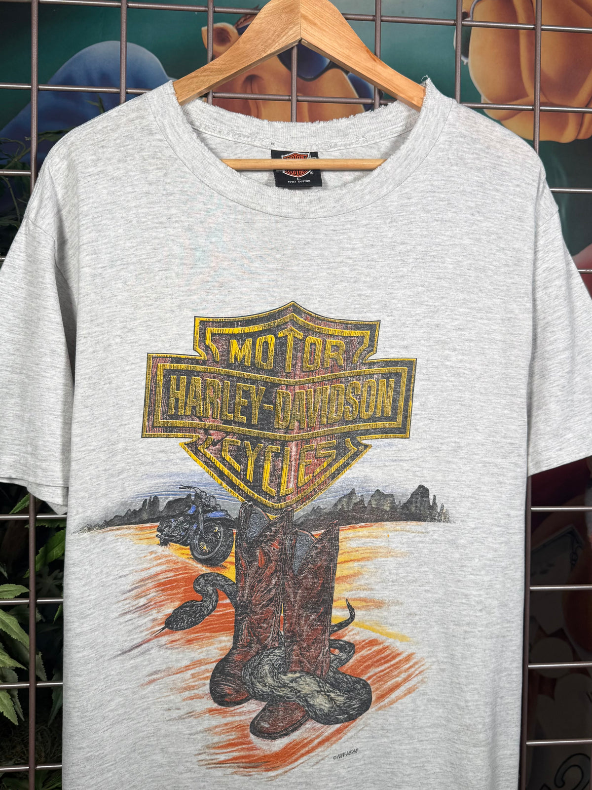 Vintage 90s Harley Davidson Snake T-Shirt (L)