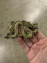 Load image into Gallery viewer, Vintage Brass Dragon Belt Buckle
