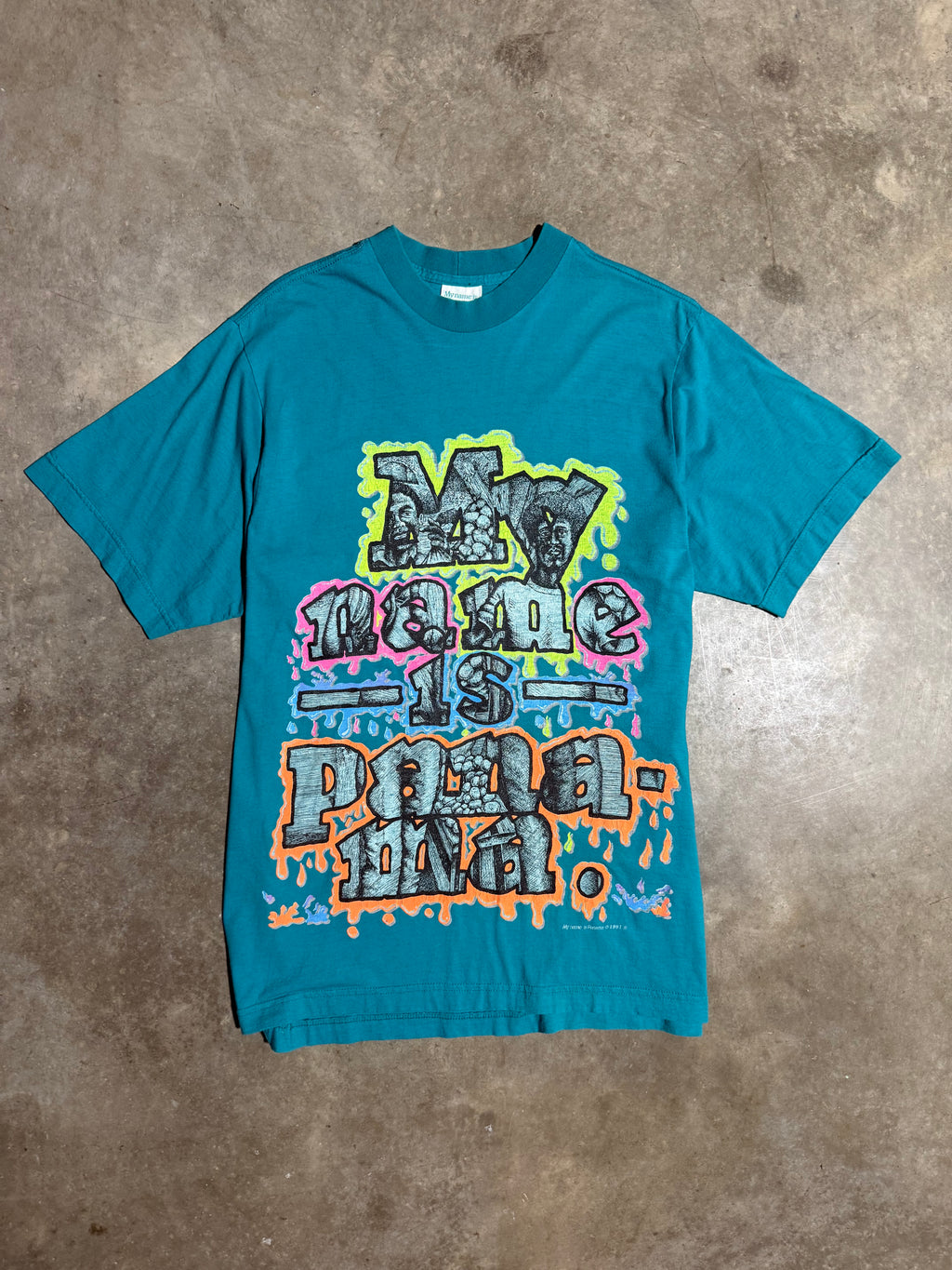 Vintage 1991 My Name is Panama Graphic T-Shirt (L)