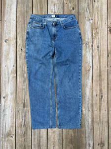 Vintage Calvin Klein Womens Blue Jeans (10, 33x31)