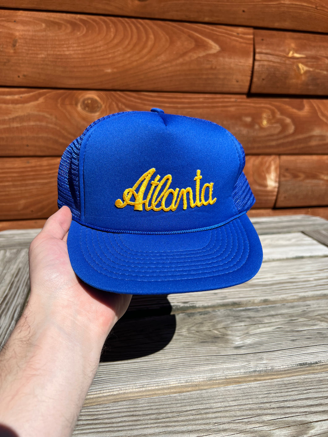 Vintage Atlanta Embroidered Trucker Hat