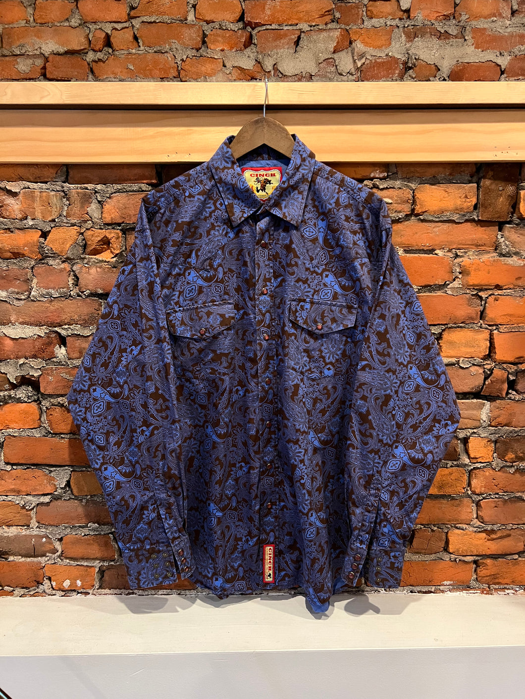 Vintage Cinch Paisley Western Shirt (L)