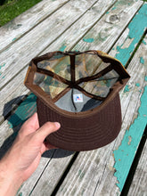 Load image into Gallery viewer, Vintage Happiness is an 8 Pointer Puffy Print Trucker Hat
