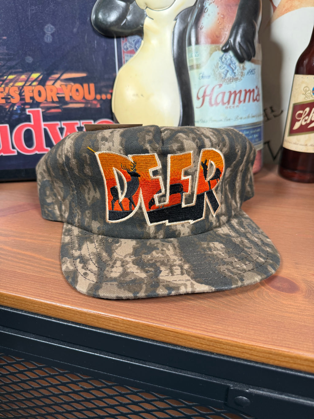 Vintage Unworn Deer Camo Snapback Hat