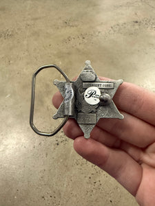 Vintage Texas Sheriffs Star Belt Buckle