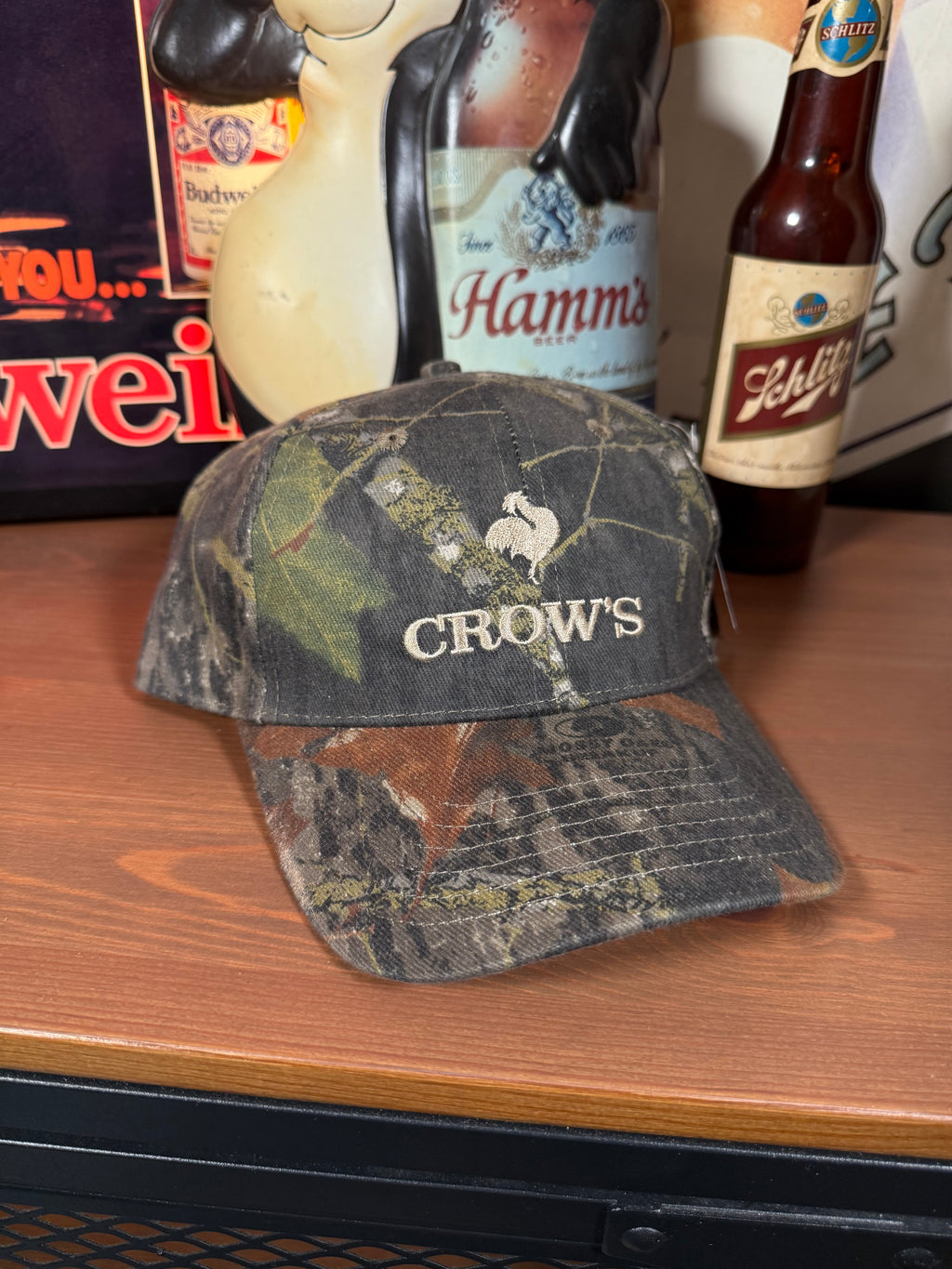 Vintage Crows Seed Mossy Oak Camo K Products Hat