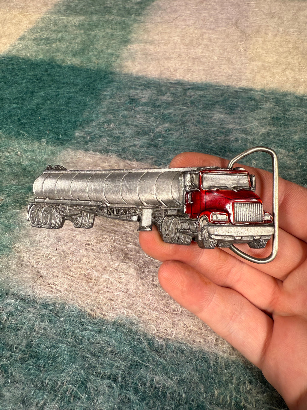Vintage Fuel Truck Belt Buckle