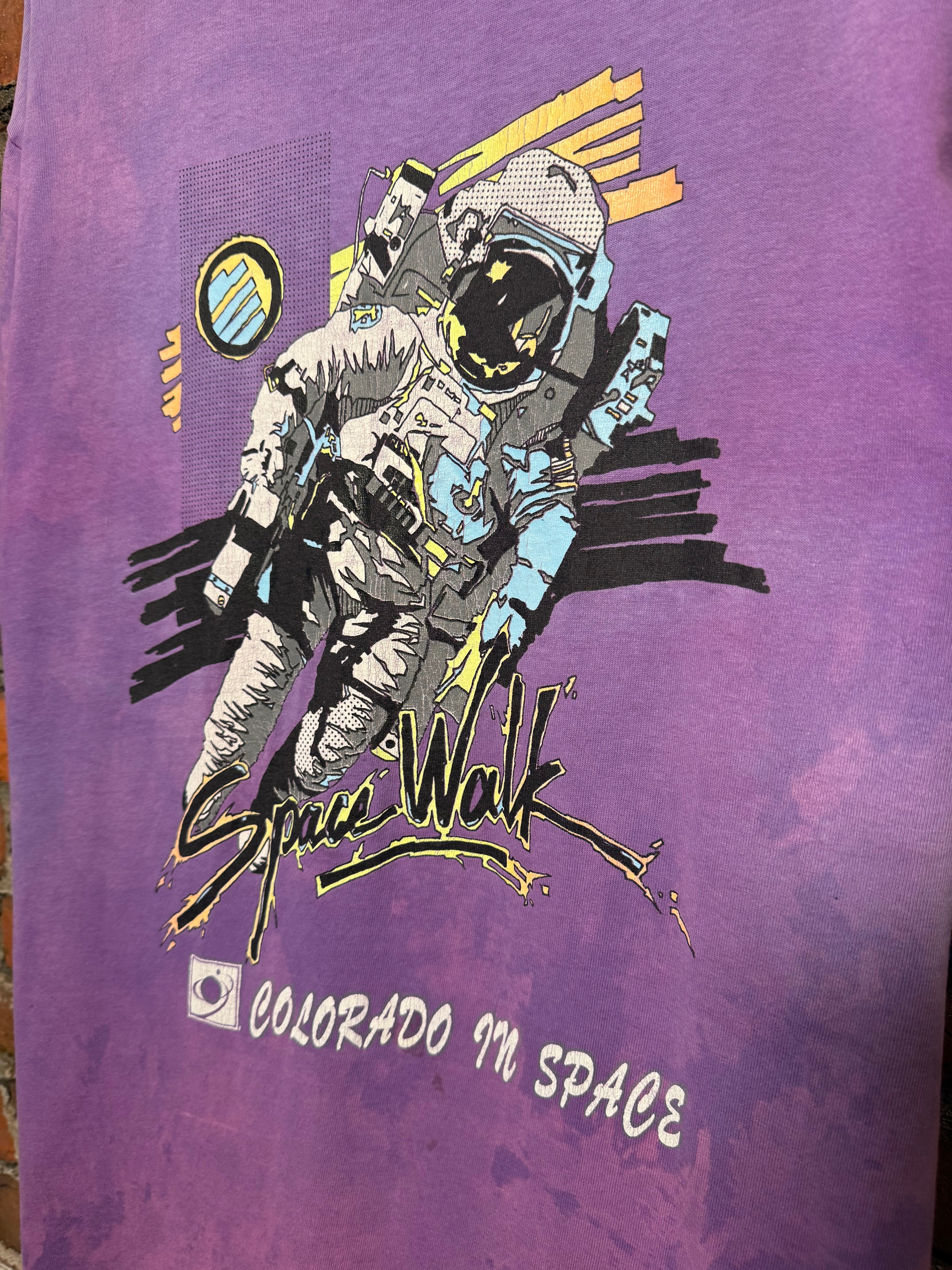 Vintage Early 90s Colorado In Space Tie Dye Shirt (L)