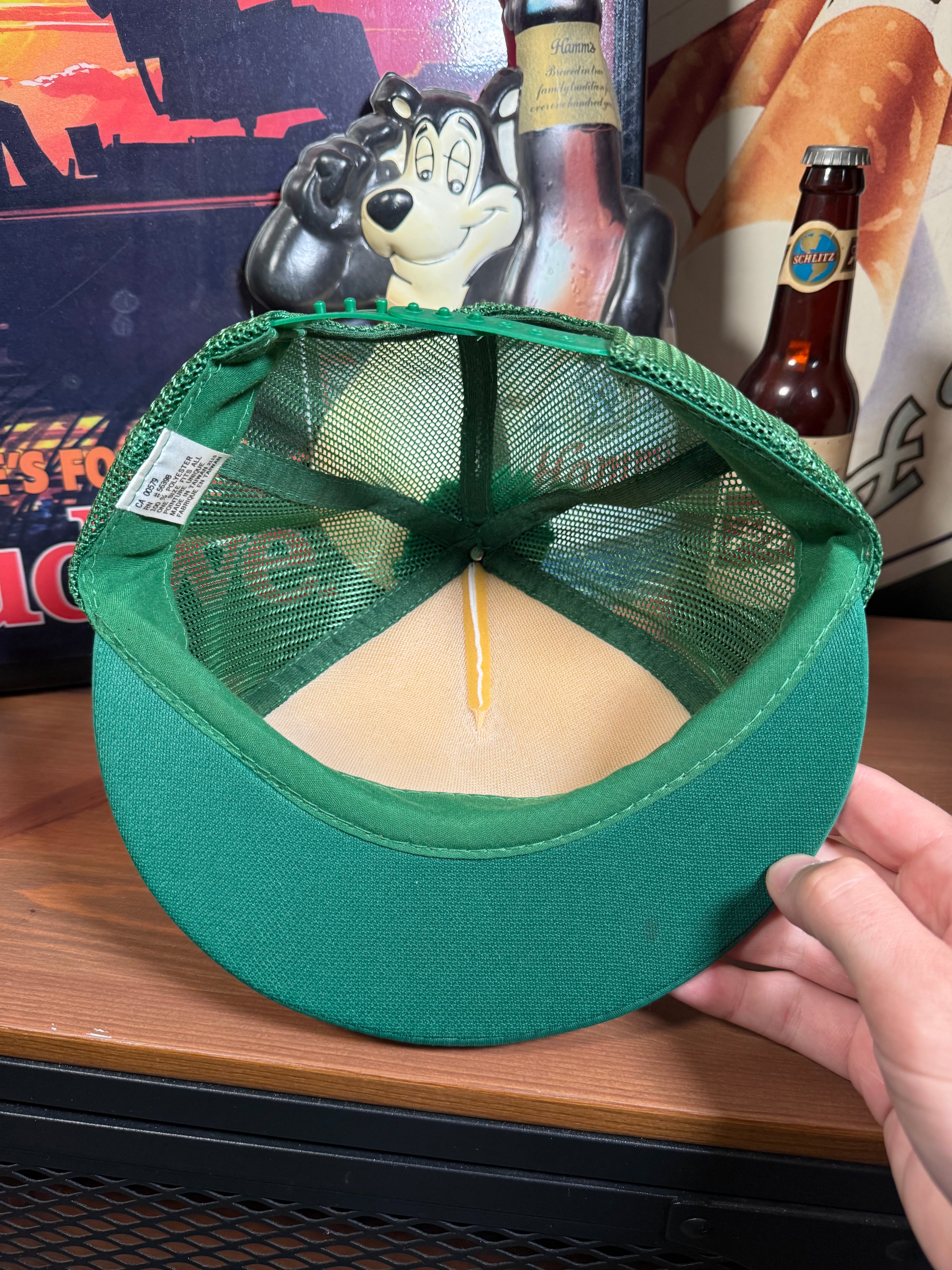 Vintage Greenleaf Custom Meat Short Brim Trucker Hat