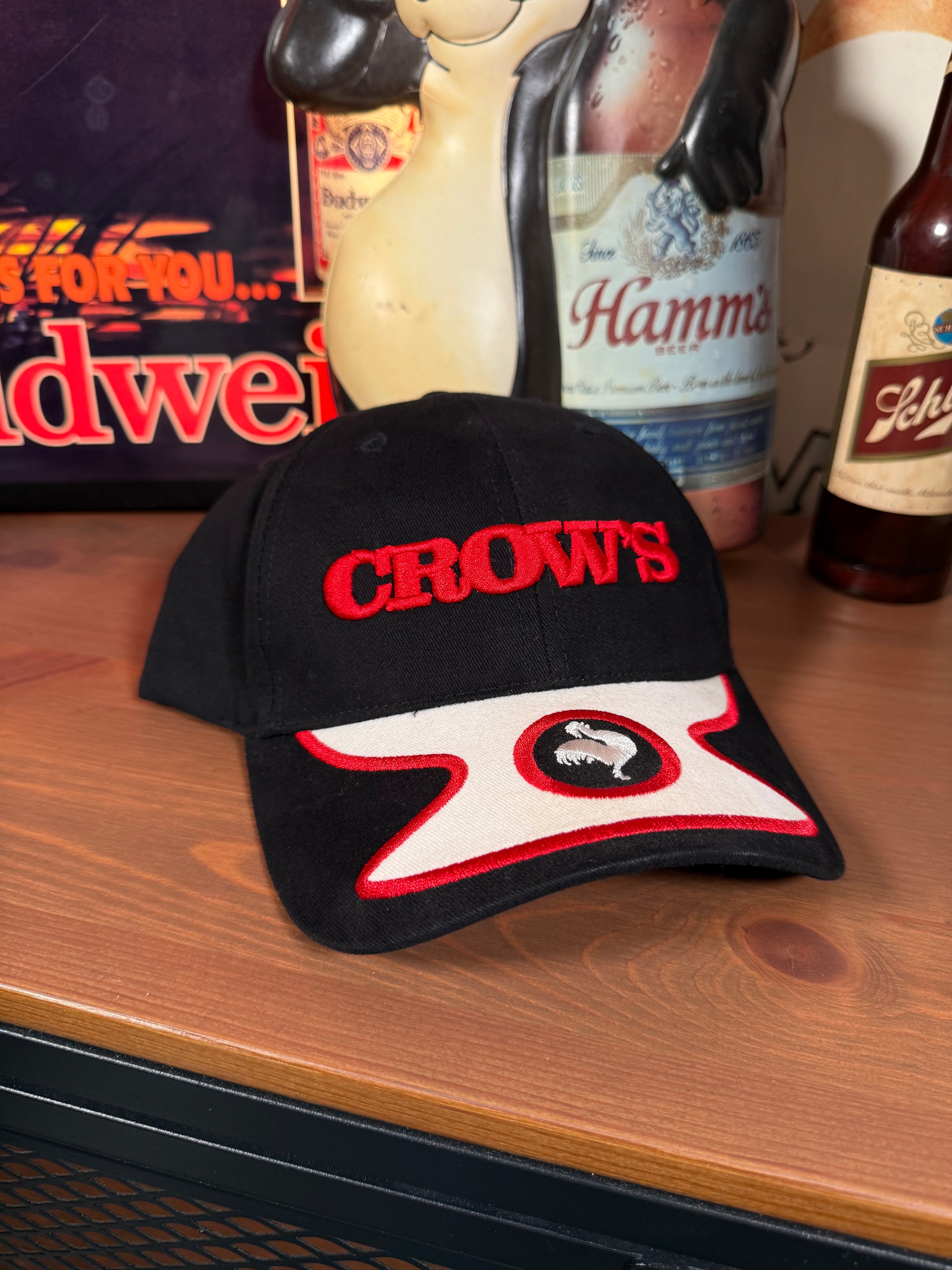 Vintage Y2K Crows Seed Rooster Embroidered Hat