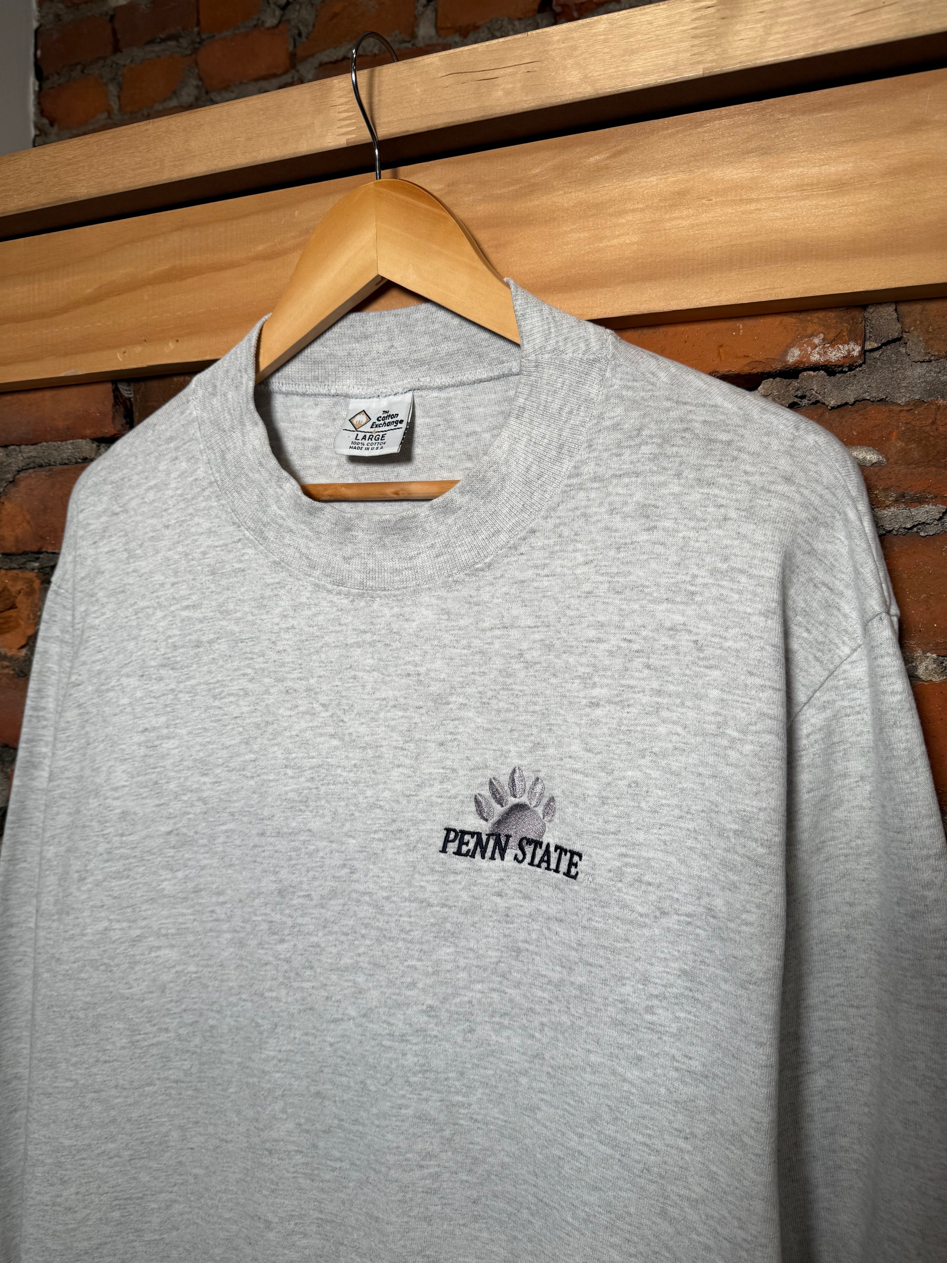 Vintage Penn State Mock Neck Embroidered Longsleeve (L)