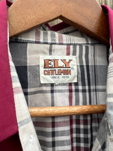 Load image into Gallery viewer, Vintage ELY Catleman Maroon Pearl Snap Western Shirt (L/XL)
