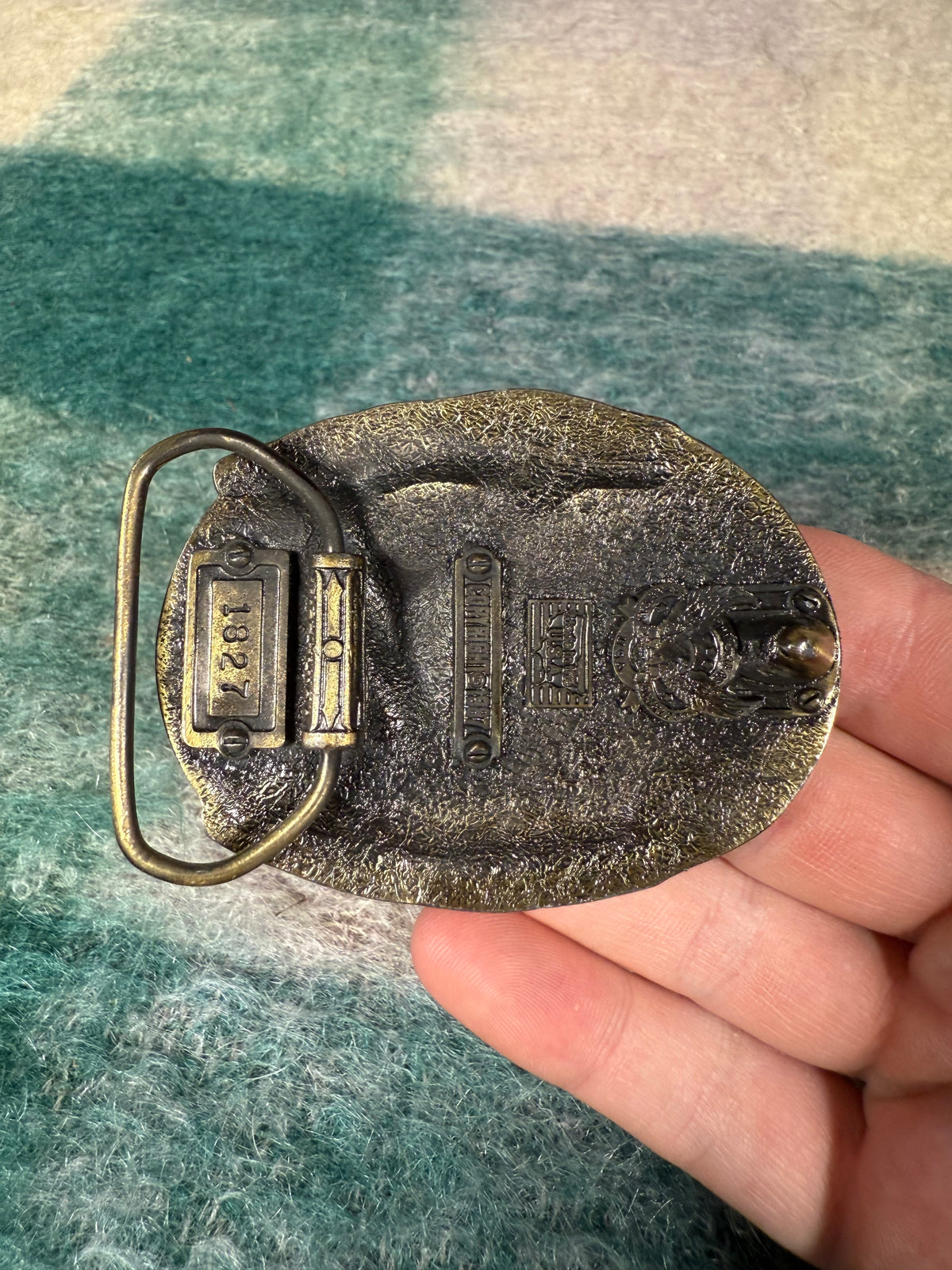 Vintage Pheasant Hunting Colorful Belt Buckle