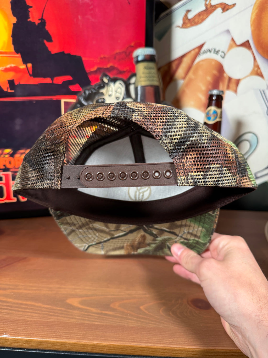 Vintage Realtree Camo Golden Harvest Seed K Products Trucker Hat