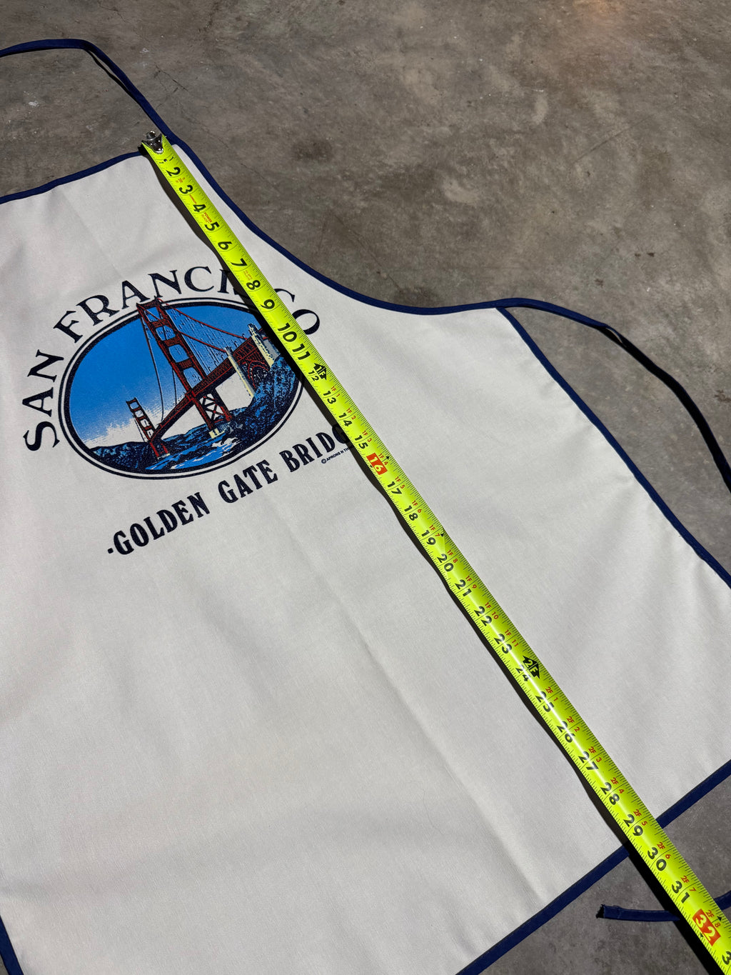 Vintage 1988 San Francisco Golden Gate Bridge Apron