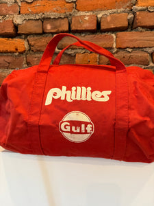 Vintage 80s Phillies Gulf Duffle Bag