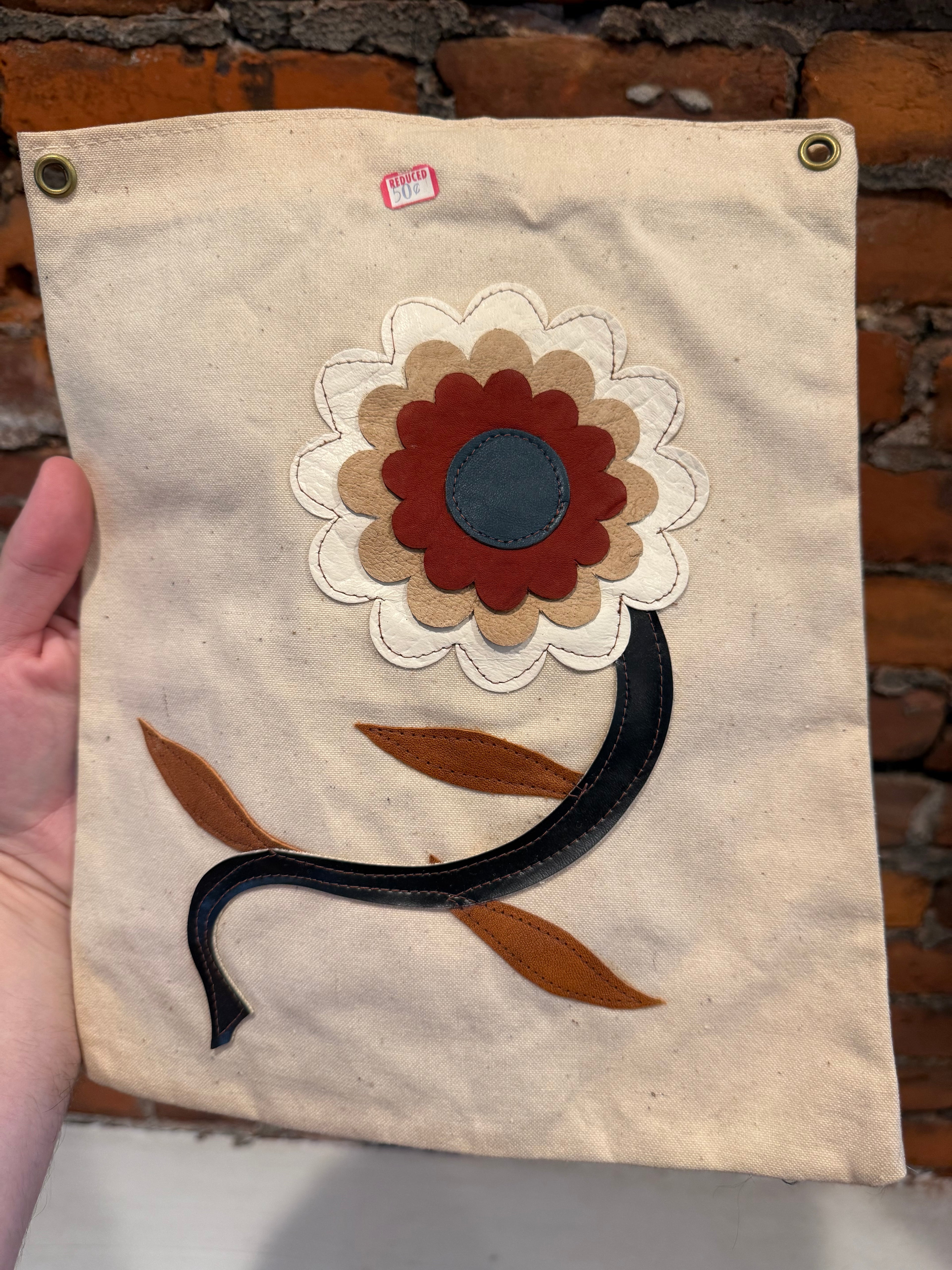 Vintage 70s Flower Bag (No Strap)