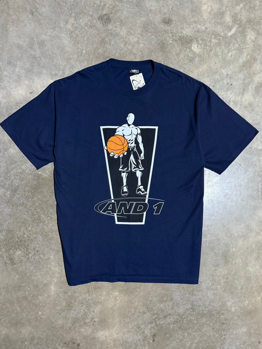 Vintage Unworn And1 Blue T-Shirt (2XL)