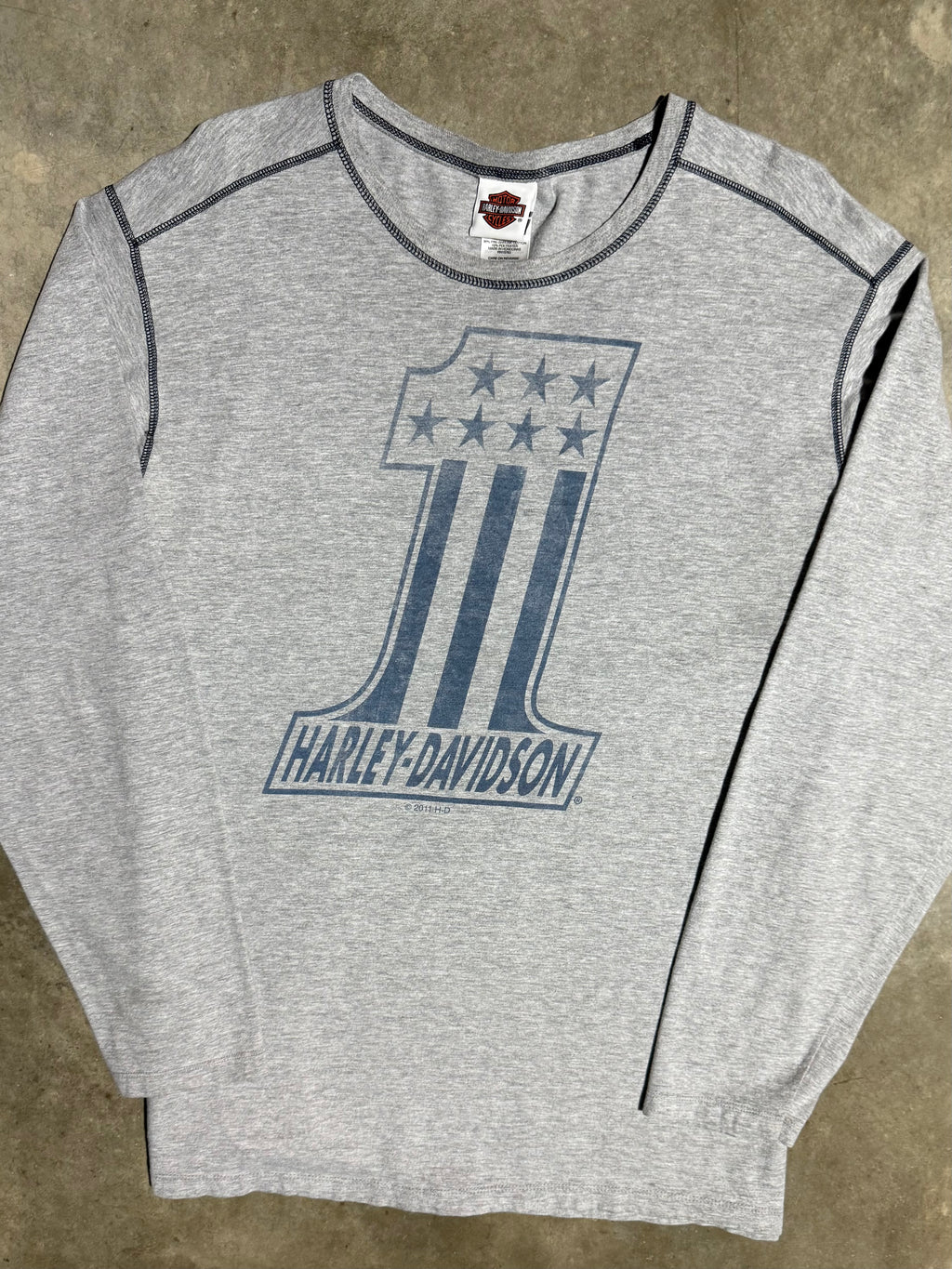 Harley Davidson #1 Grey Longsleeve (XL)