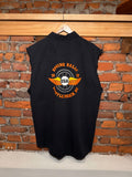 Vintage 2002 Spring Biker Rally Myrtle Beach Cutoff Button Down Shirt (XL)