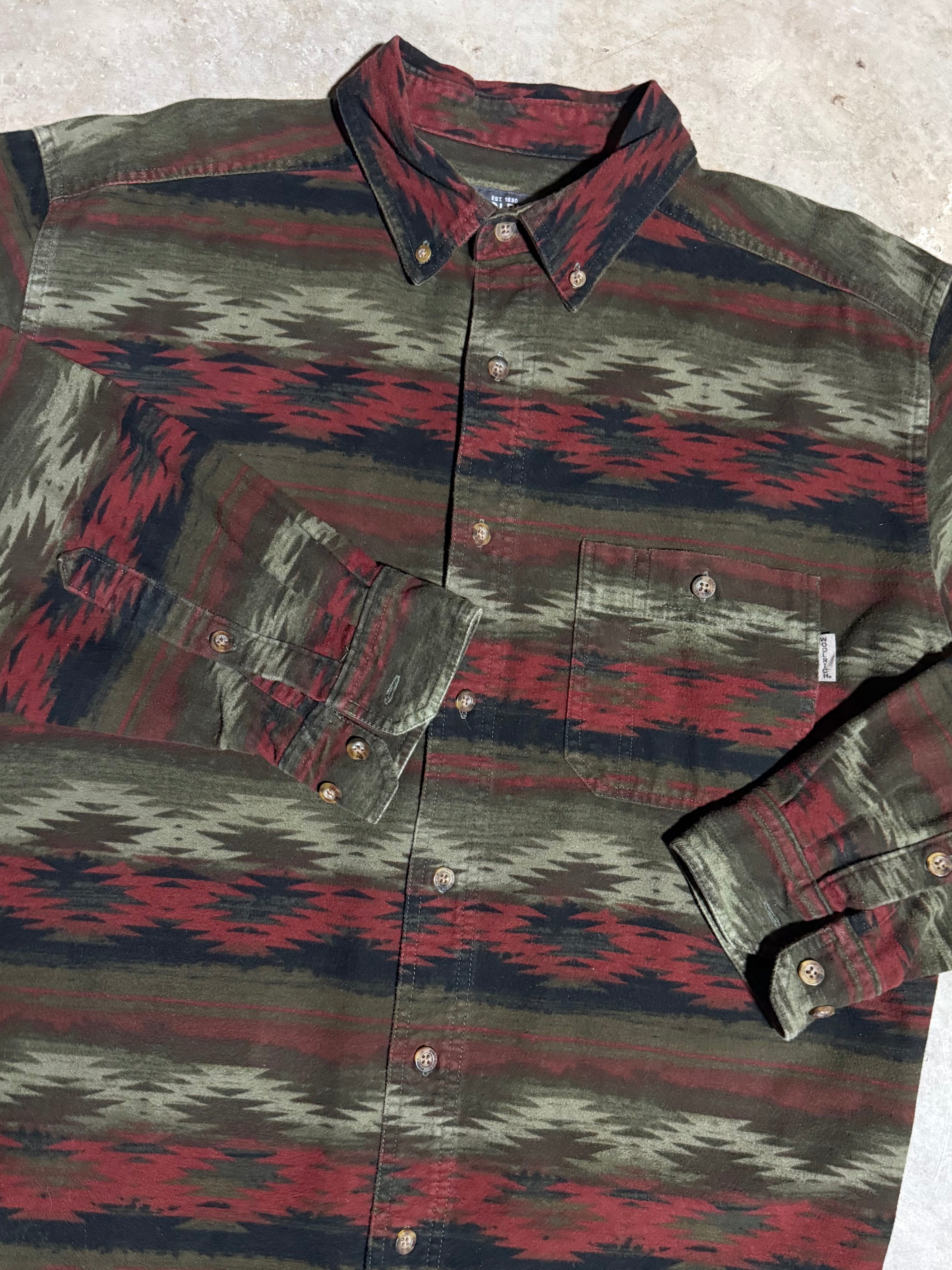 Woolrich Western Pattern Button Down (L)
