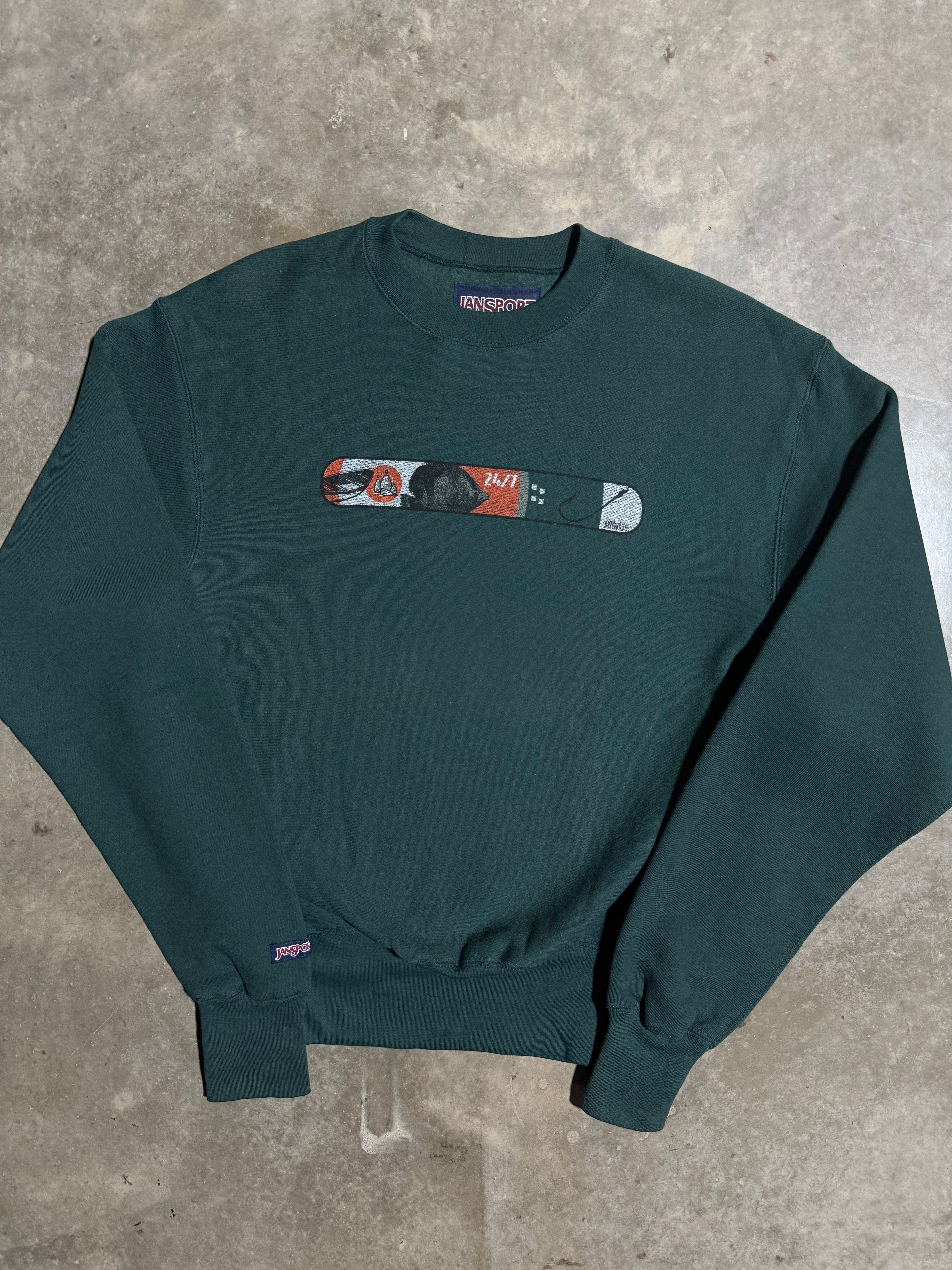 Vintage Sunrise Fishing Heavyweight Sweatshirt (M)