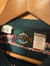 Load image into Gallery viewer, Vintage Jantzen Red Green and Tan Sweater (L)
