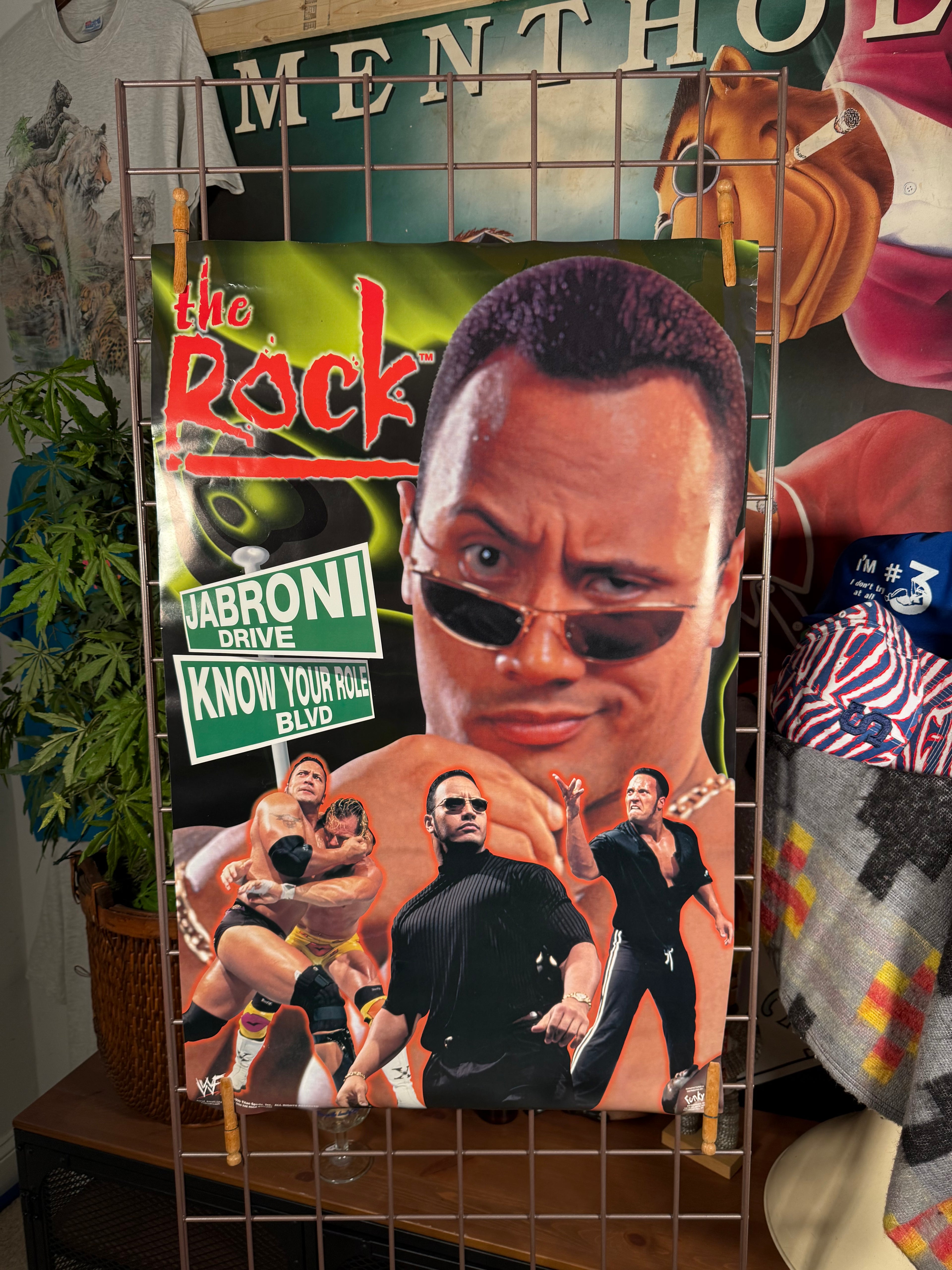 Vintage 1999 The Rock WWF Poster (22x35inch)