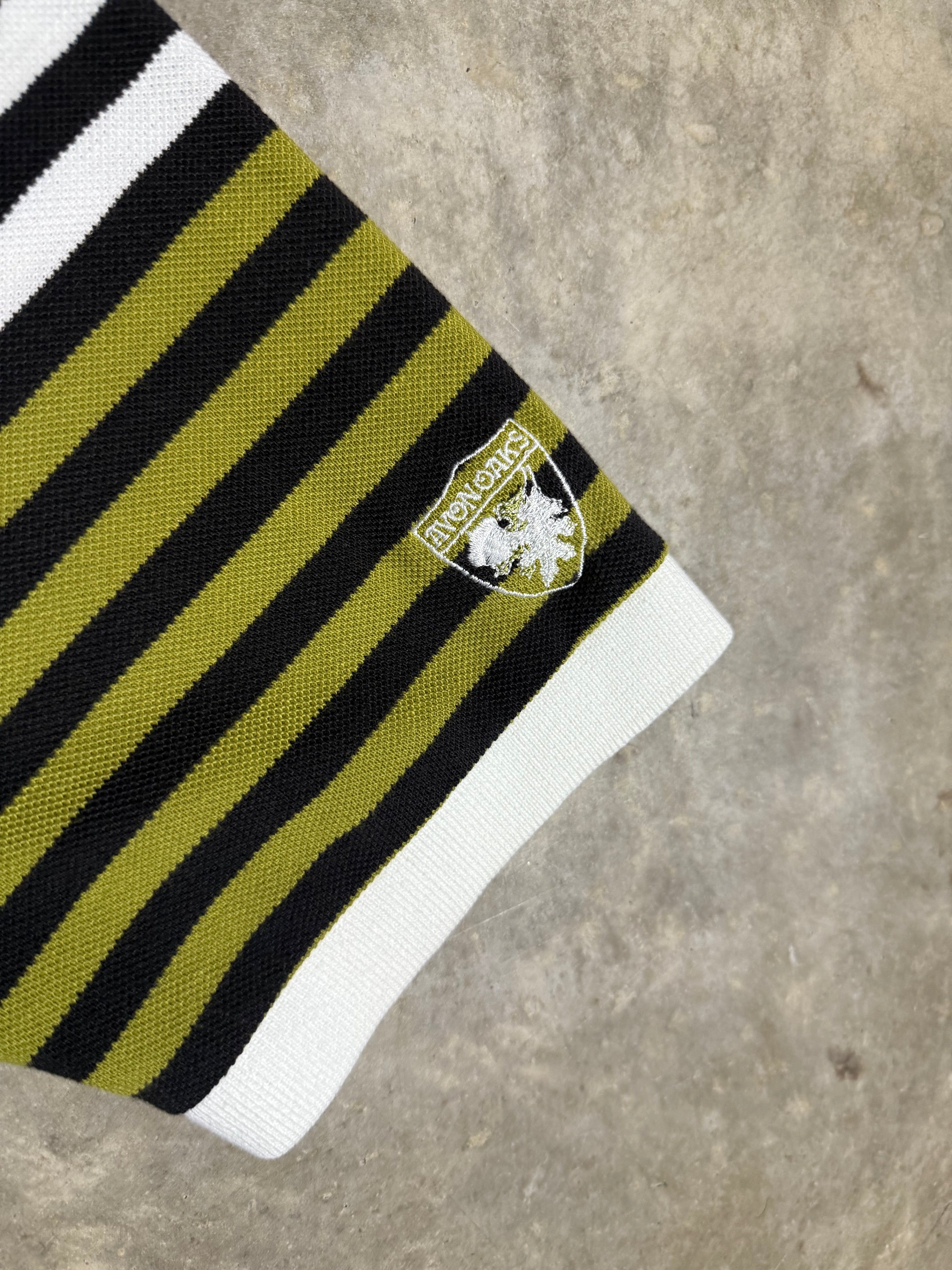 Vintage Aureus Striped Golf Polo (L)
