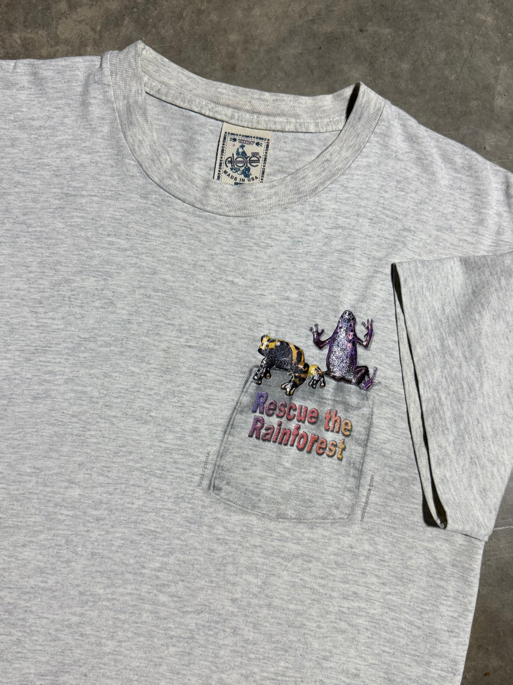 Vintage Rescue The Rainforest Frog Tee (L)