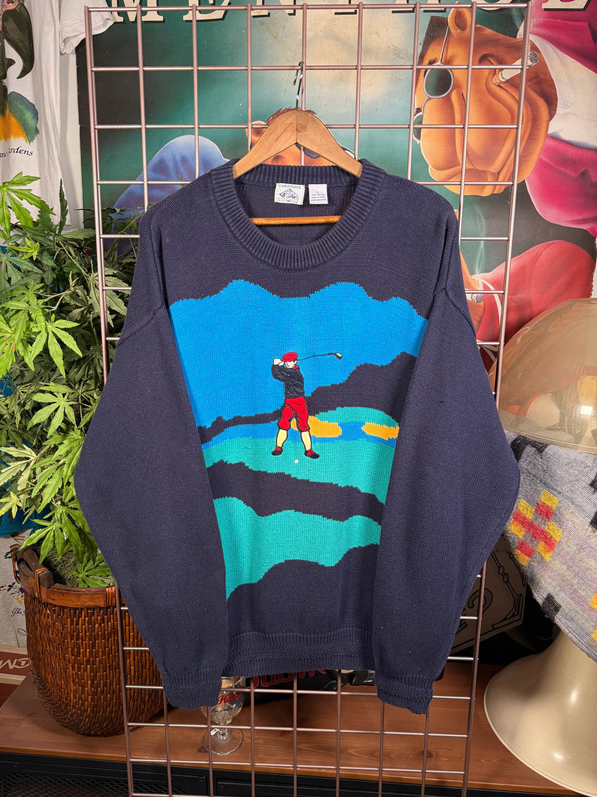 Vintage Cambridge Golf Sweater (L)
