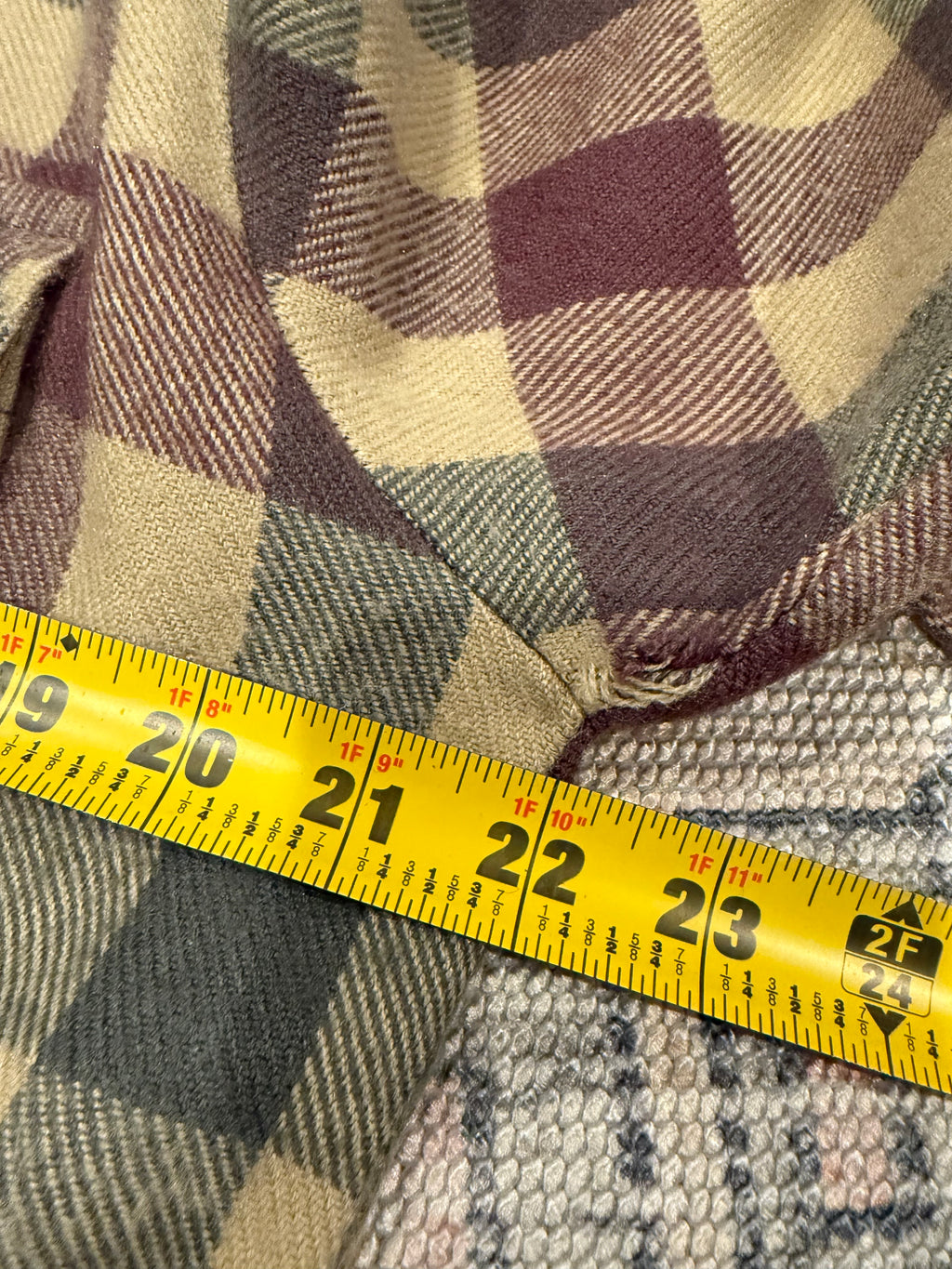 Vintage Current Seen Tan Flannel Shirt (L)