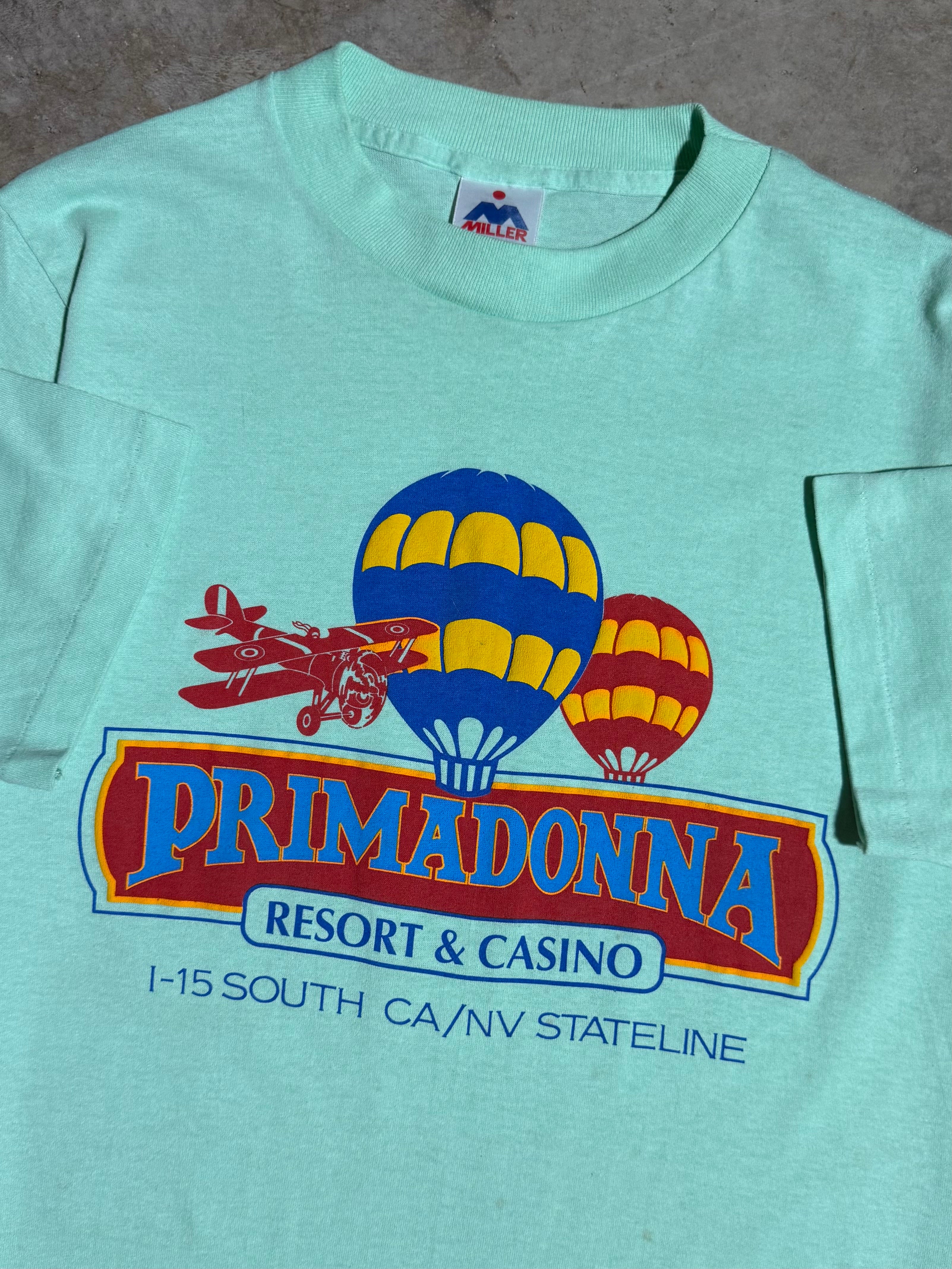 Vintage 90s Primadonna Casino Hot Air Balloon T-Shirt (S)