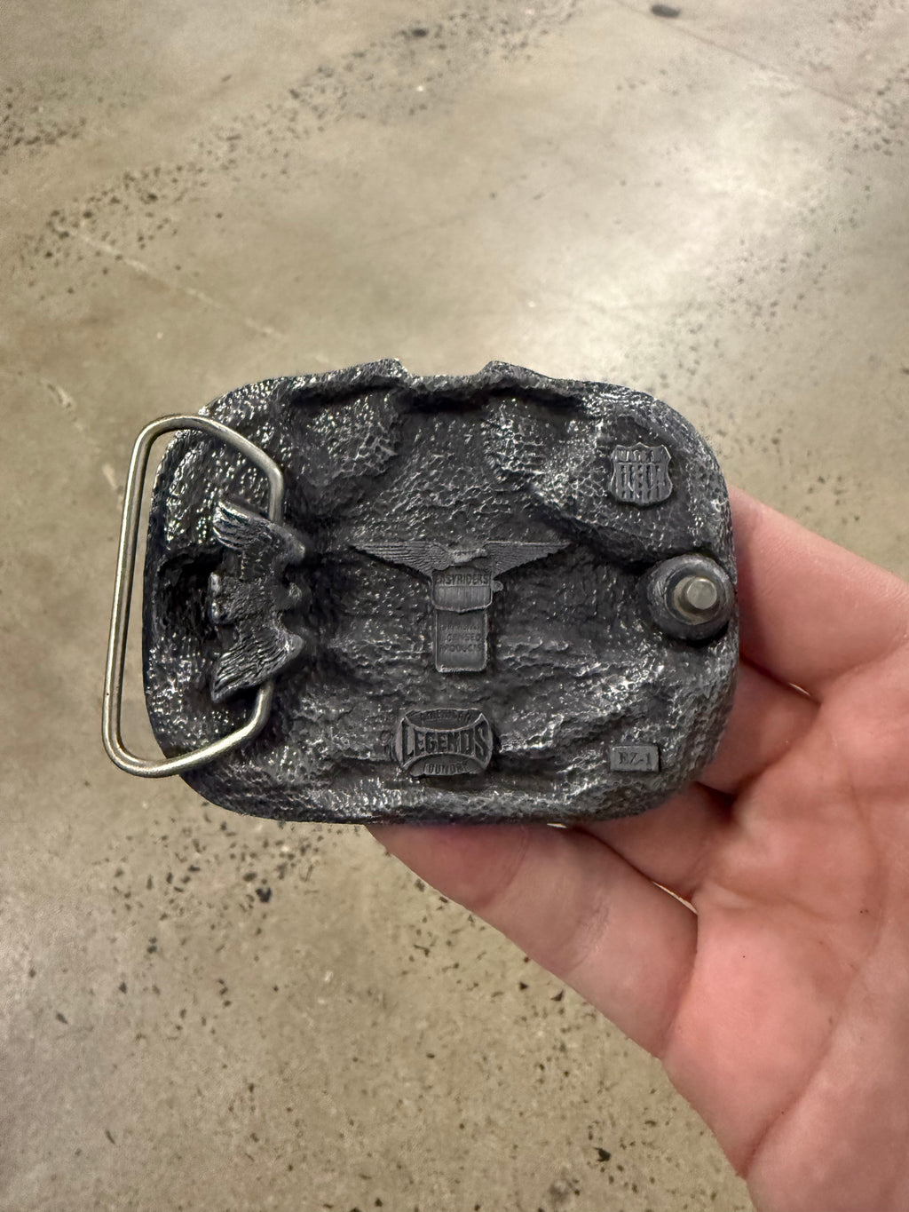 Vintage Easyriders Magazine Thundering Steel Belt Buckle