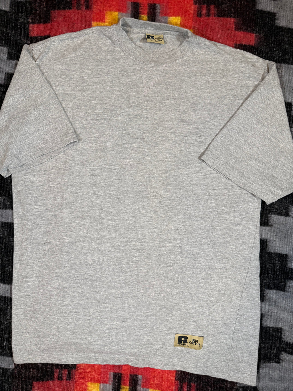 Vintage Russell Athletic Heavyweight Grey Tee (2XL)